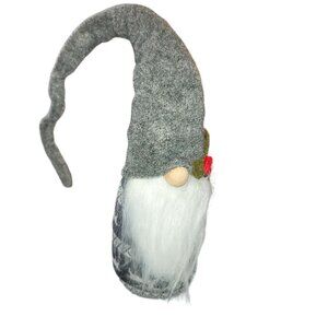 Decorative Nordic Gnome Figurine With Long Hat & White Beard 15" Tall VL1008
